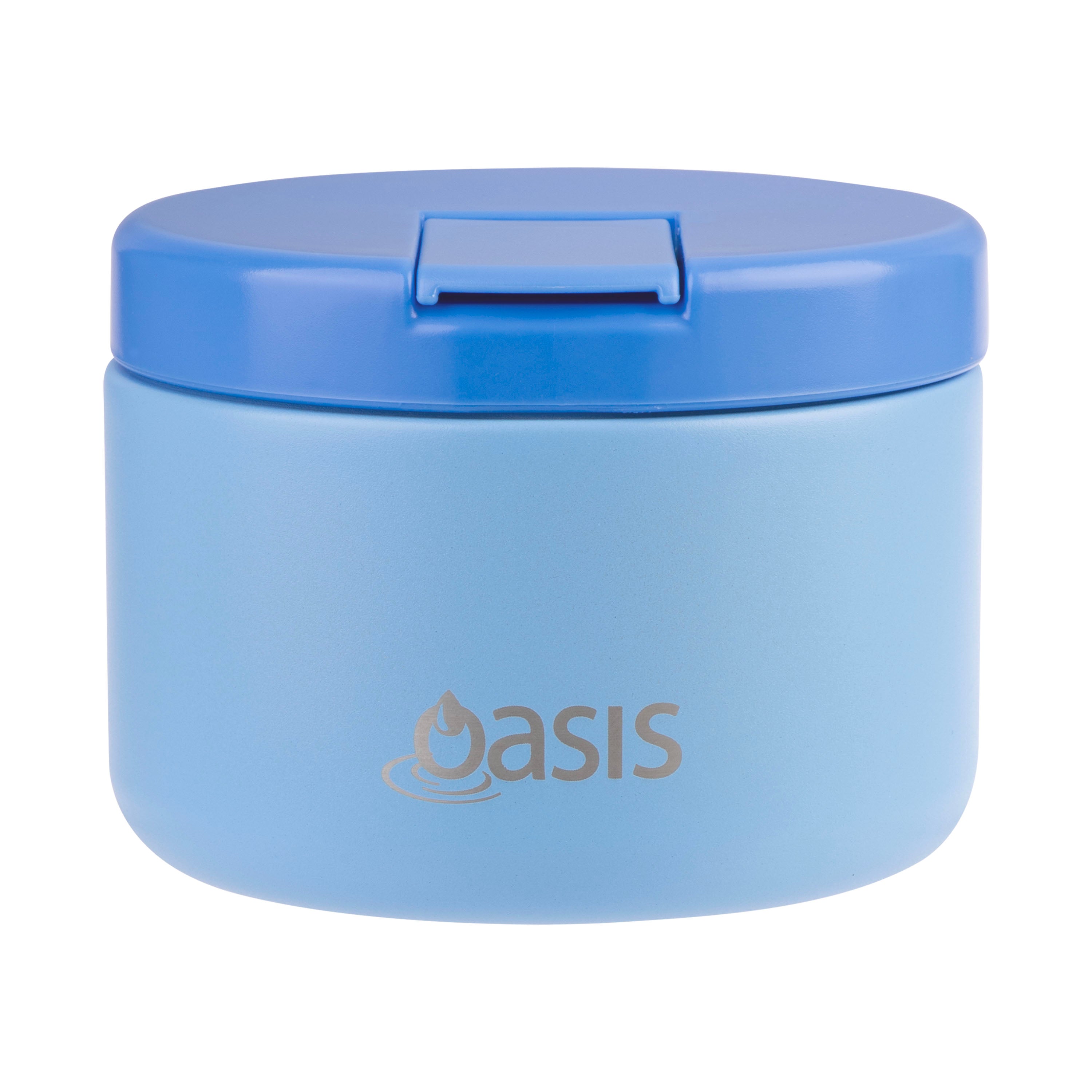 Oasis Double Wall Food Flask with Quick Release Lid 300ml - Blue