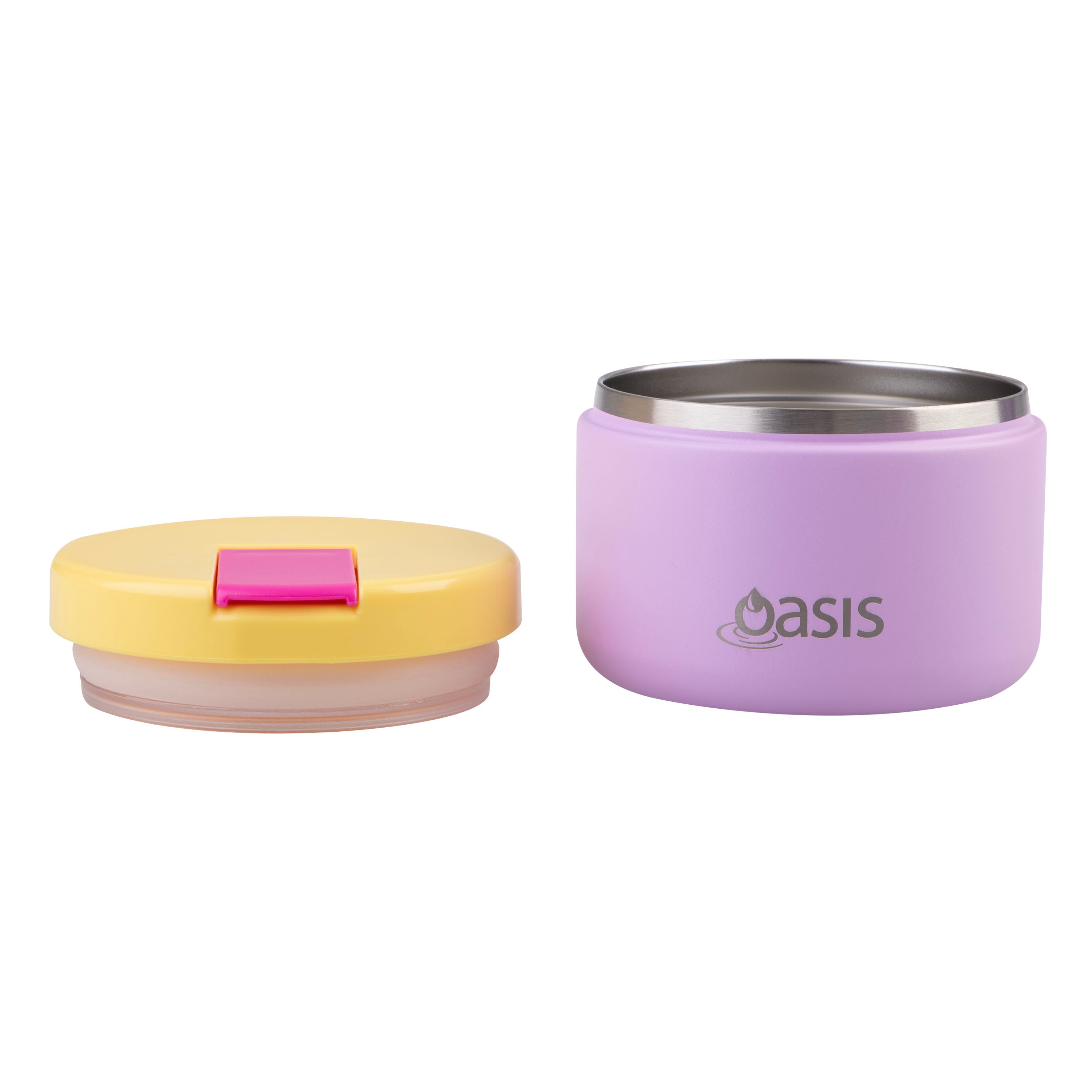 Oasis Double Wall Food Flask with Quick Release Lid 300ml - Bubblegum Pink