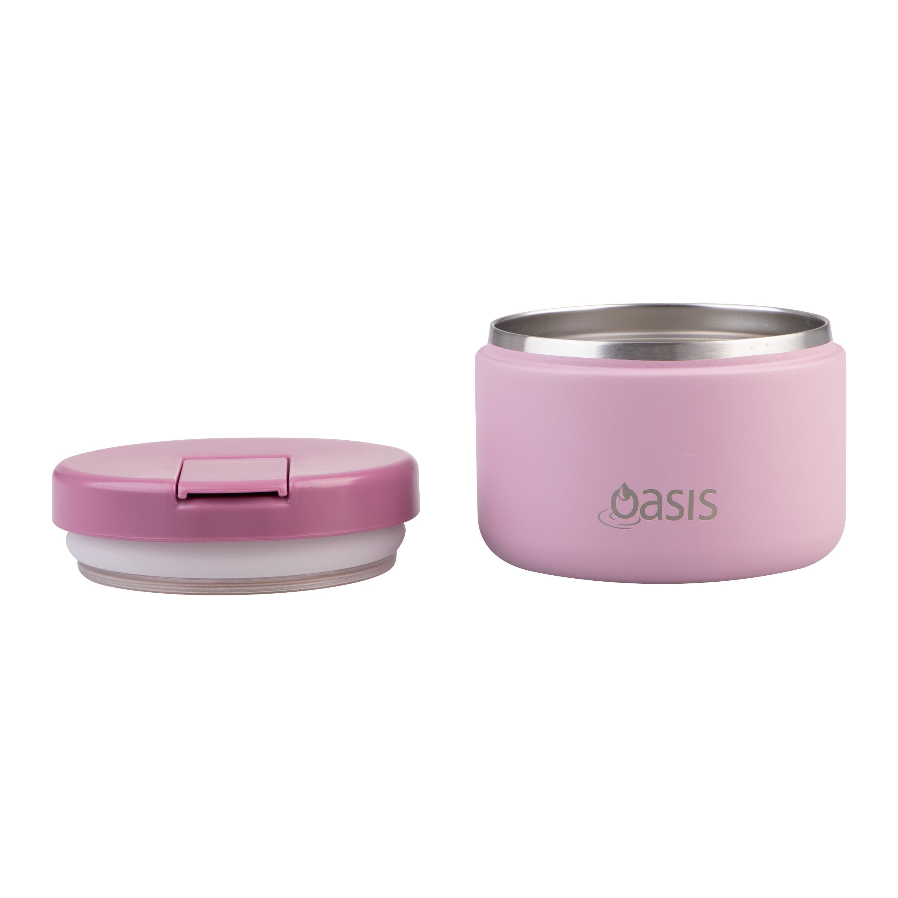 Oasis Double Wall Food Flask with Quick Release Lid 300ml - Blush