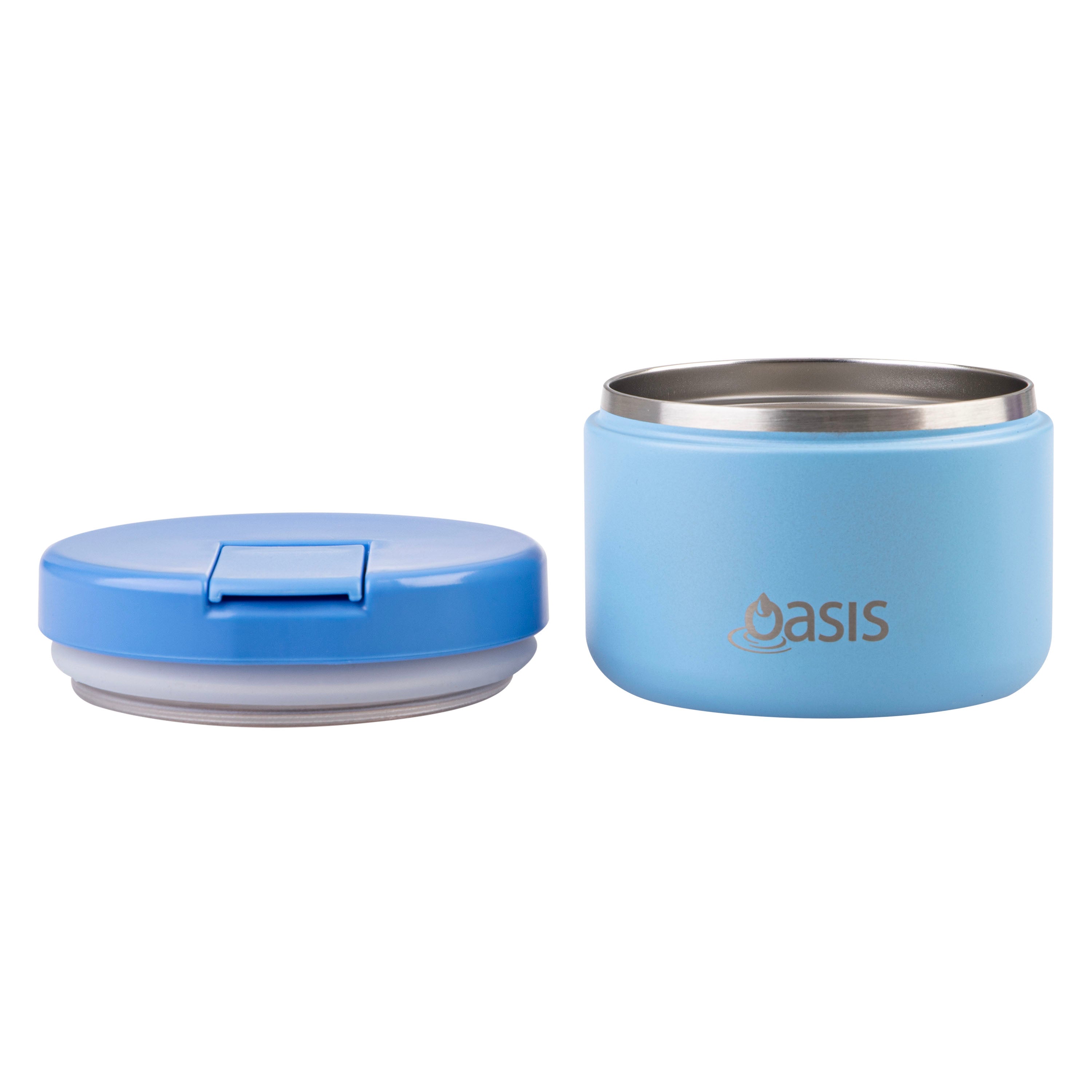Oasis Double Wall Food Flask with Quick Release Lid 300ml - Blue