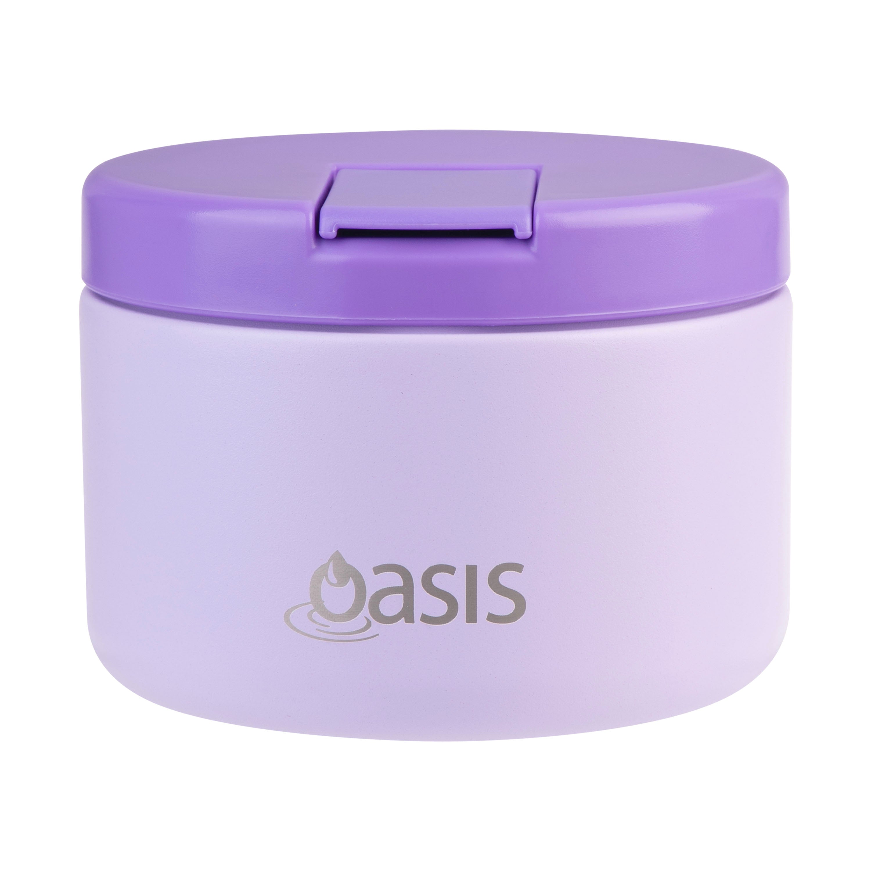 Oasis Double Wall Food Flask with Quick Release Lid 300ml - Lilac