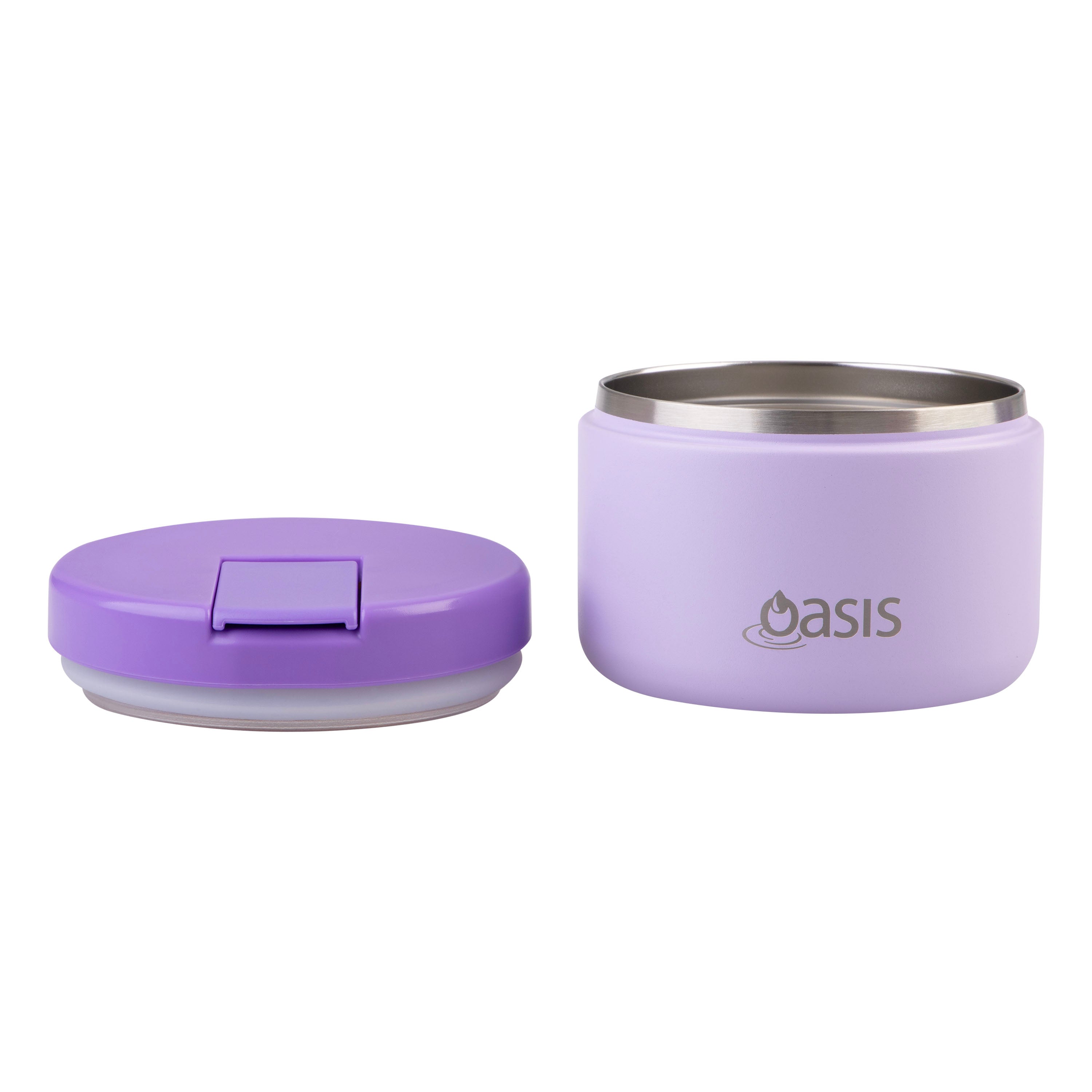Oasis Double Wall Food Flask with Quick Release Lid 300ml - Lilac