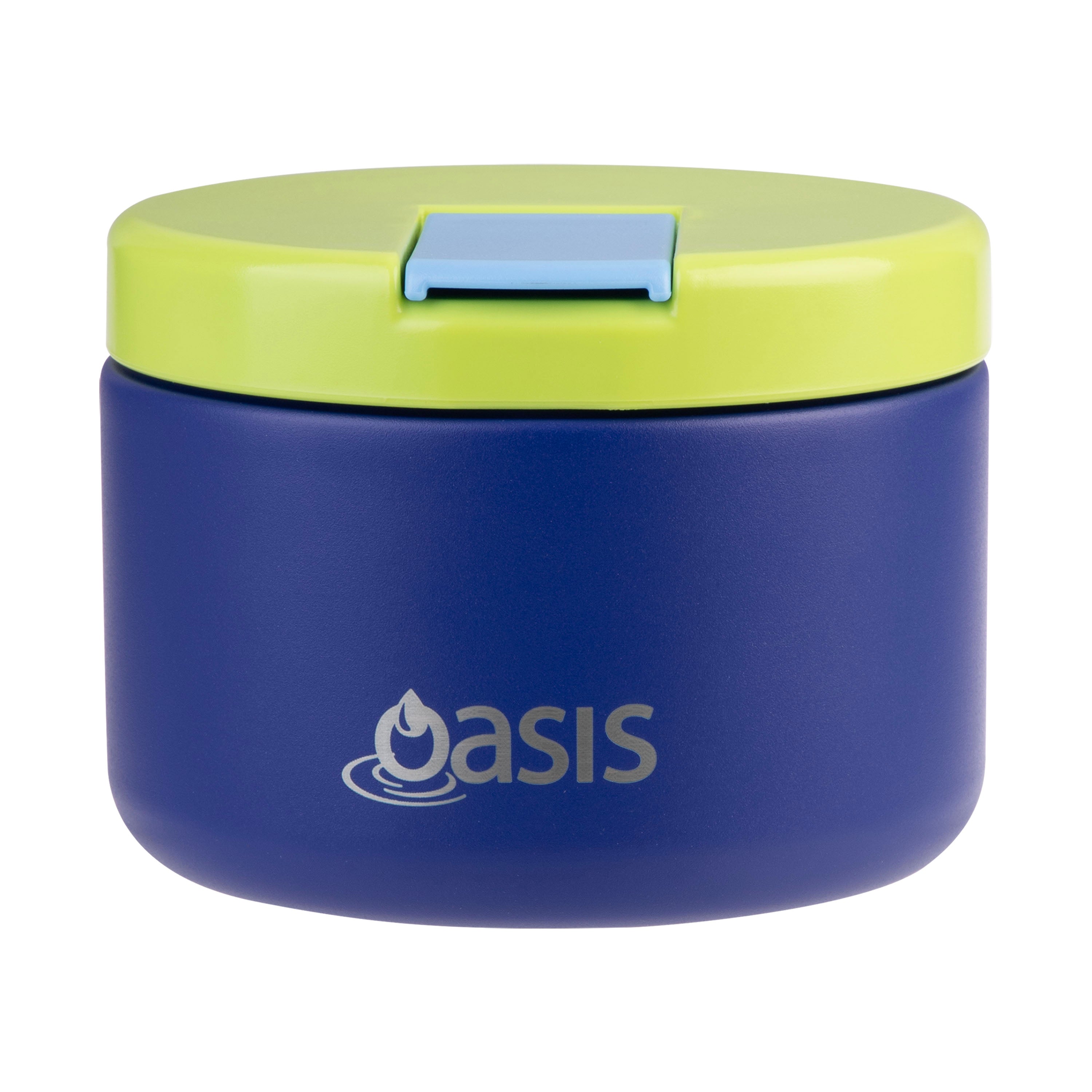 Oasis Double Wall Food Flask with Quick Release Lid 300ml - Peacock Blue