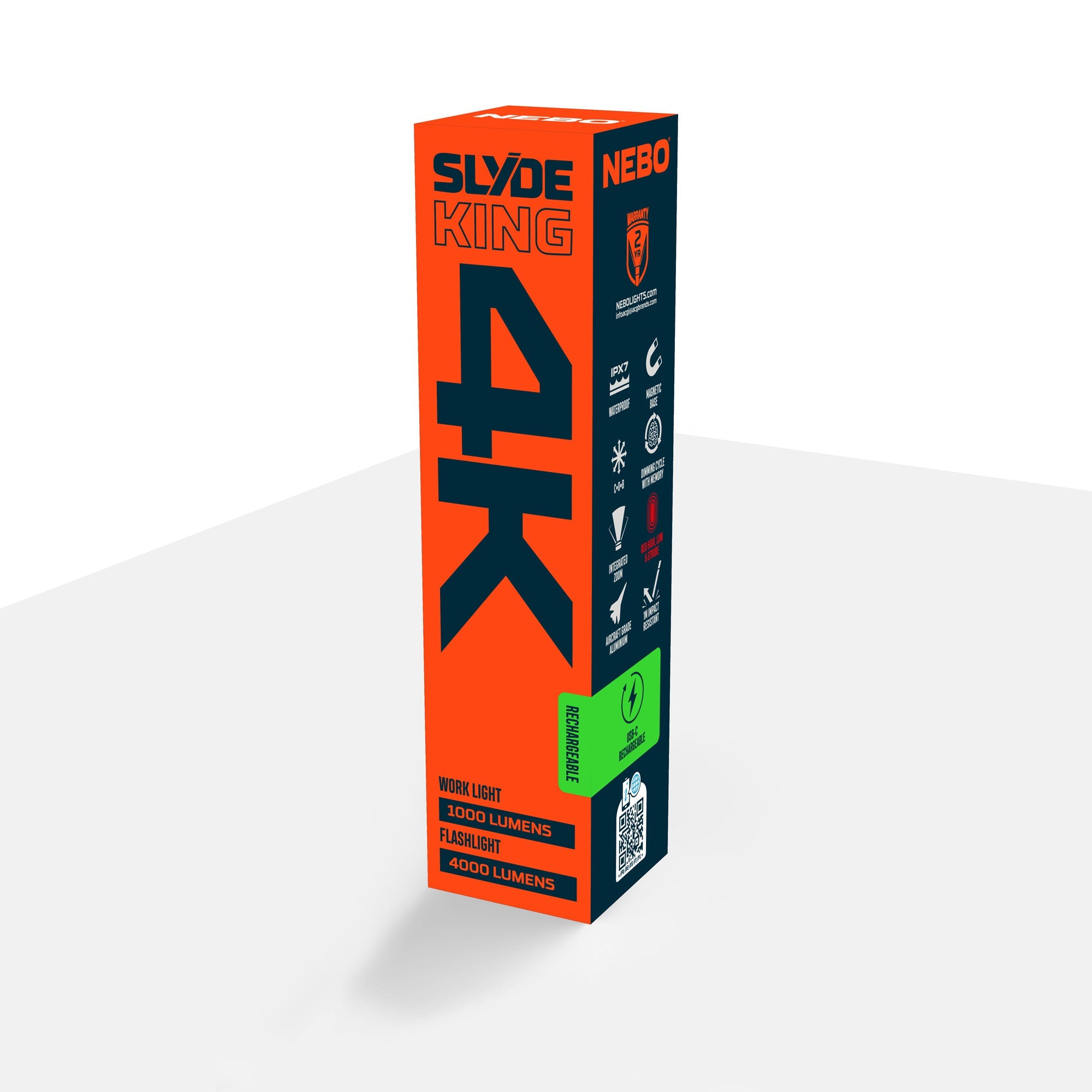 Nebo Slyde King 4K Flashlight