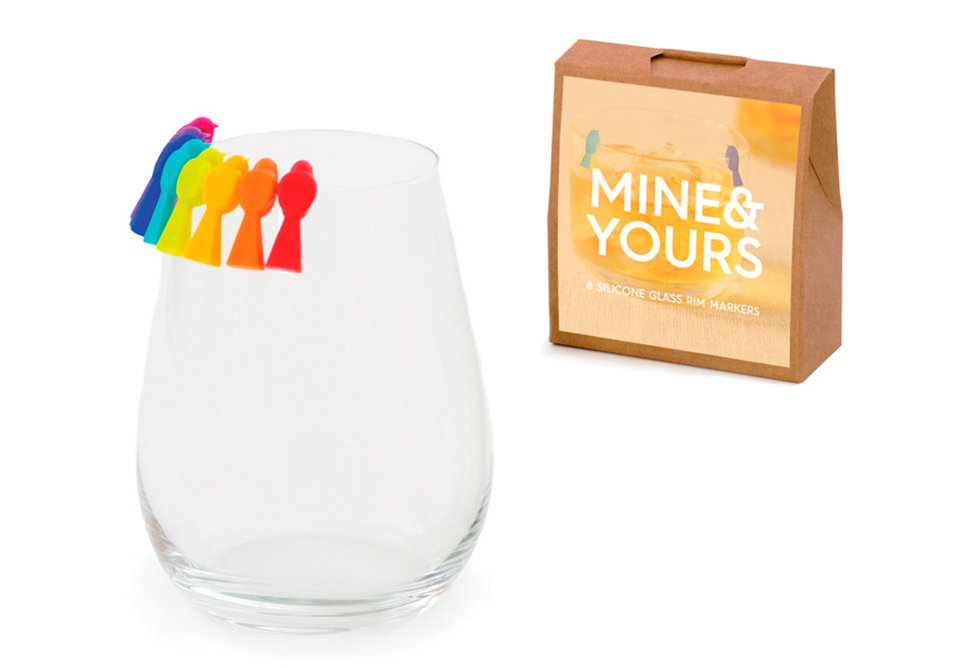 Teroforma Bottleneck Mini Mine & Yours Wine Charms Set