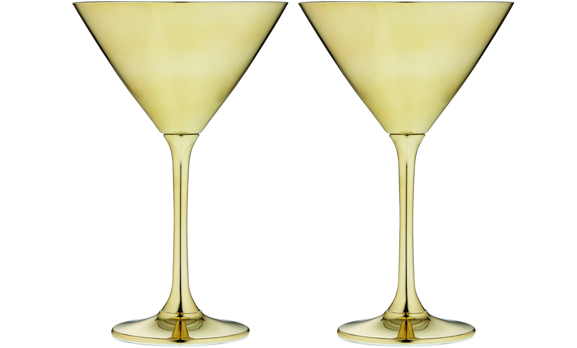 Tempa Aurora Gold 2pk Martini Glass