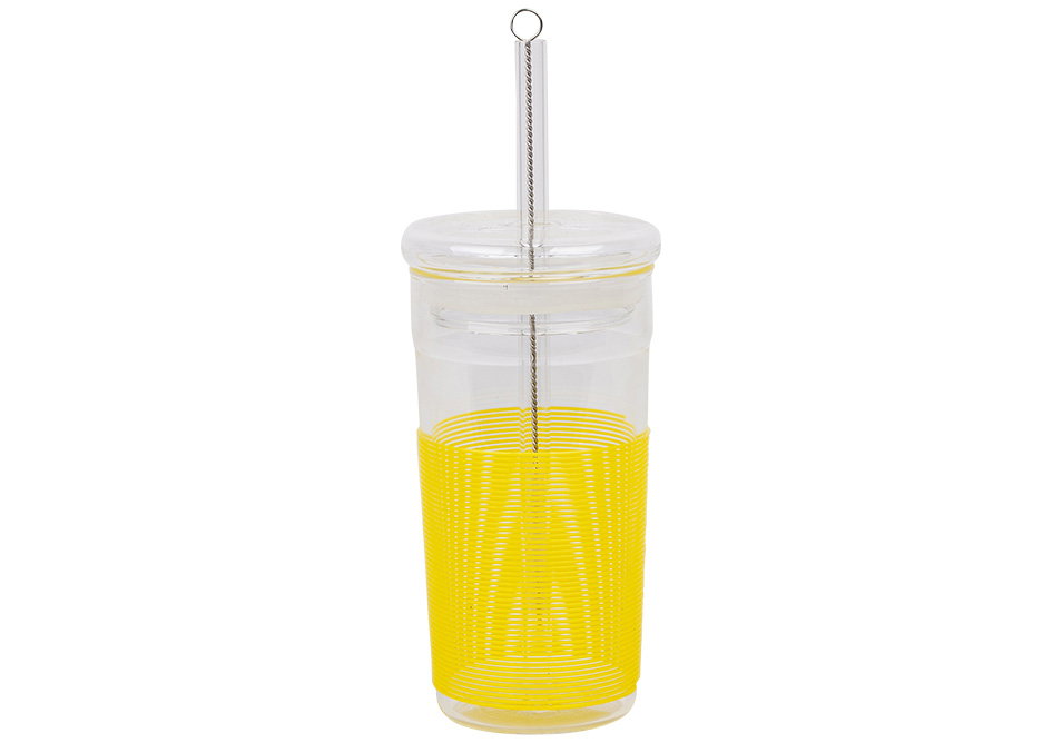 Porta by Ladelle Summer Fun Yellow Smoothie Cup