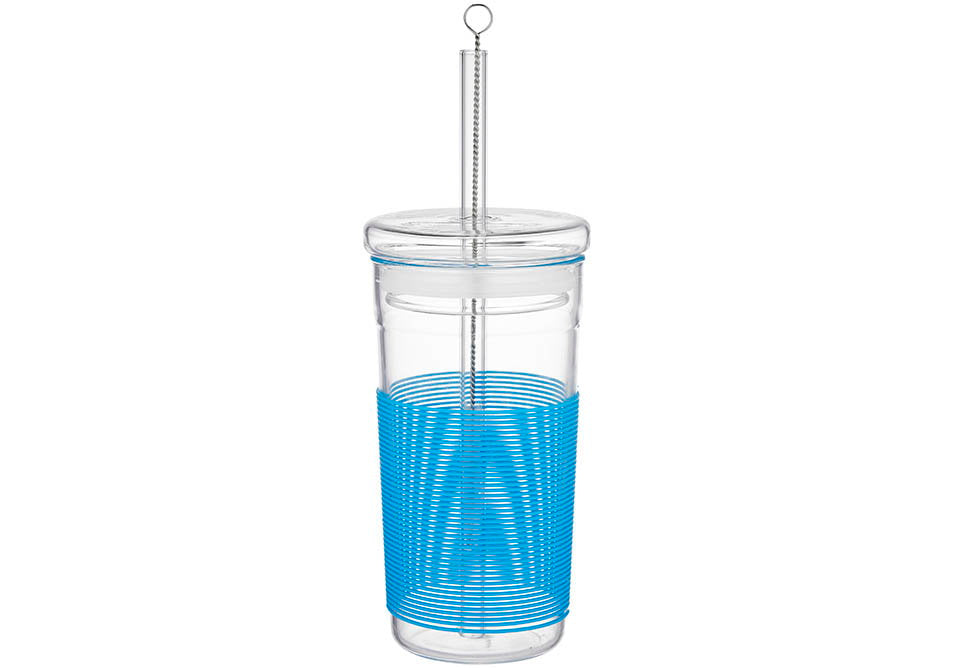 Porta by Ladelle Summer Fun Blue Smoothie Cup