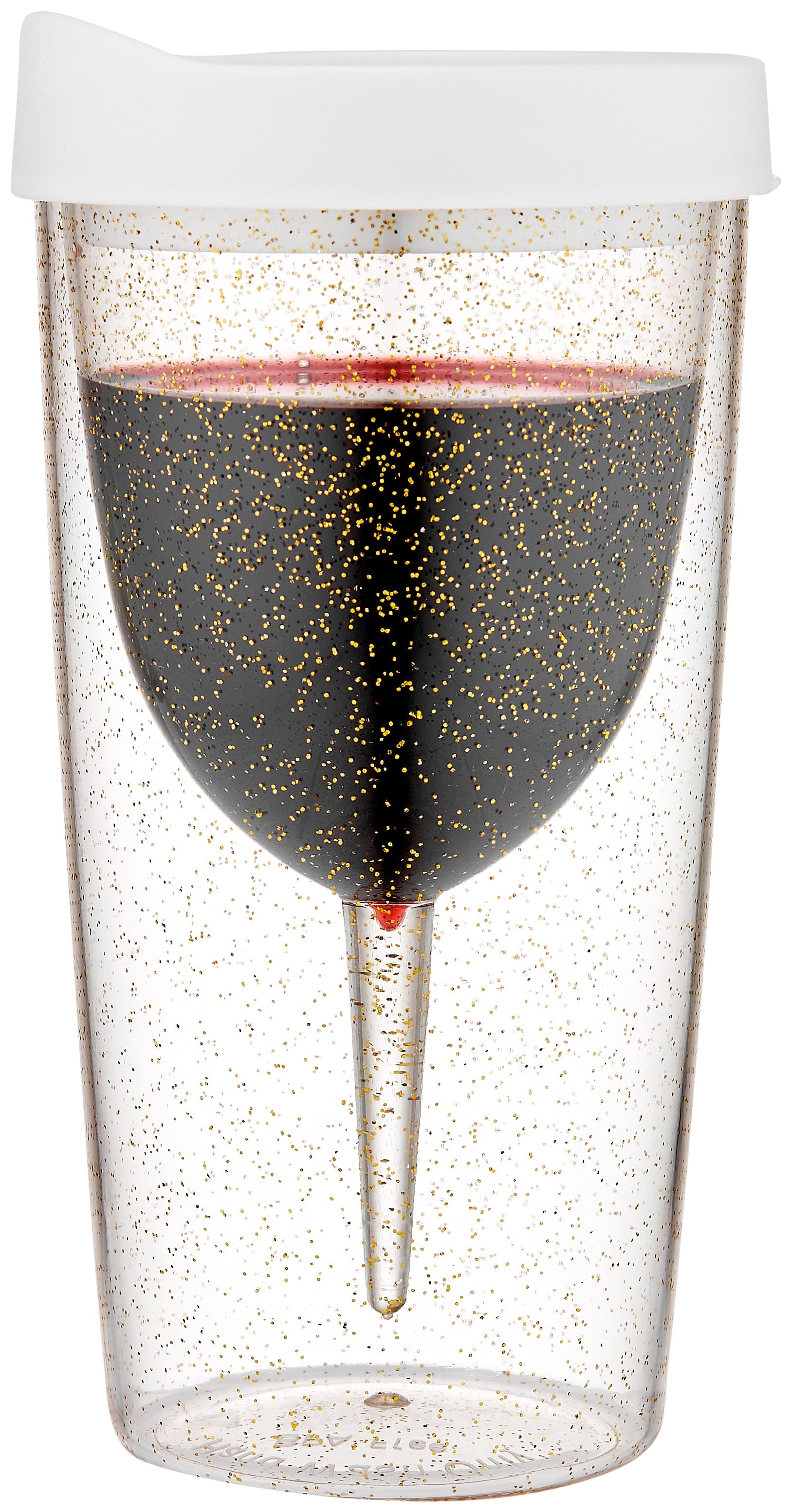 Porta by Ladelle Porta-Vino Glitter Wine Tumbler