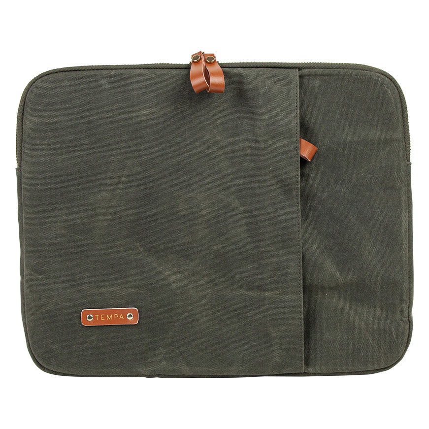 Tempa Avery Olive Green Laptop Sleeve