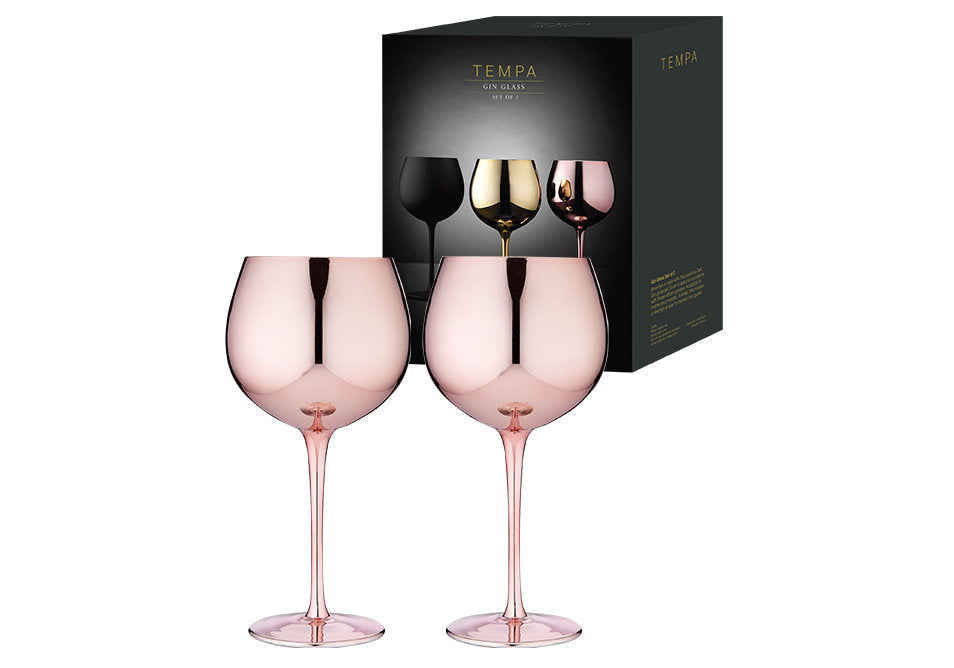 Tempa Aurora Rose 2pk Gin Glass