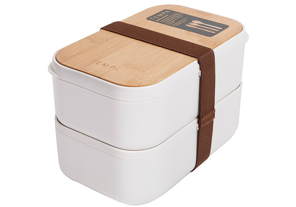 Tempa Bento Double White Lunch box