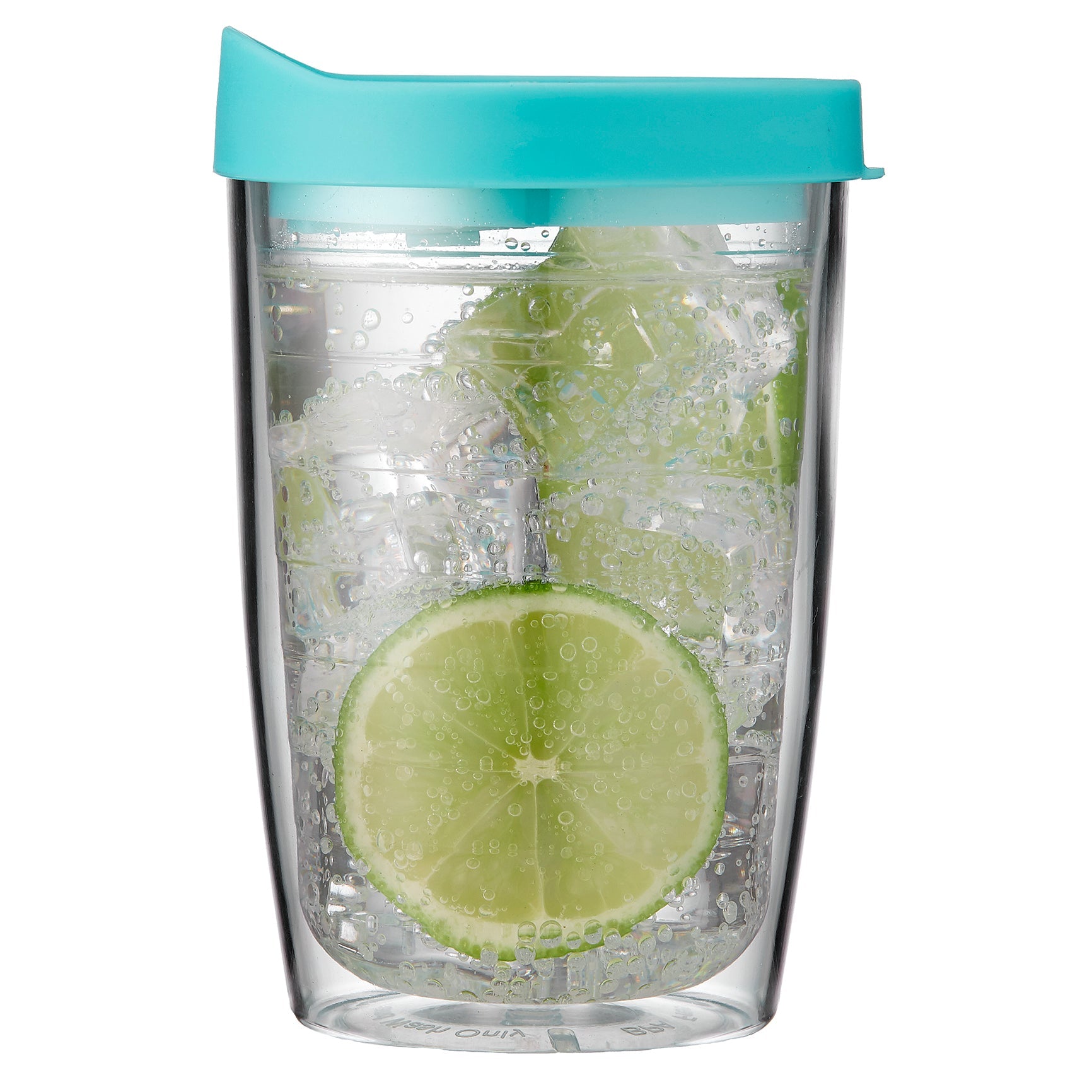 Porta by Ladelle Portables Clear Aqua Travel Mug Tumbler