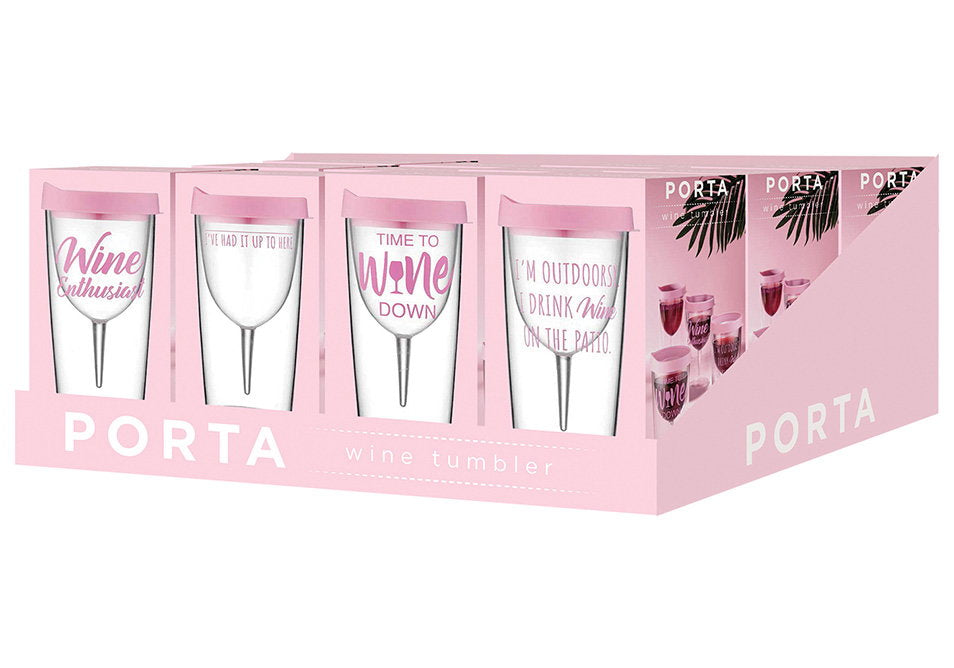 Porta by Ladelle Wine Enthusiast Assorted Tumbler