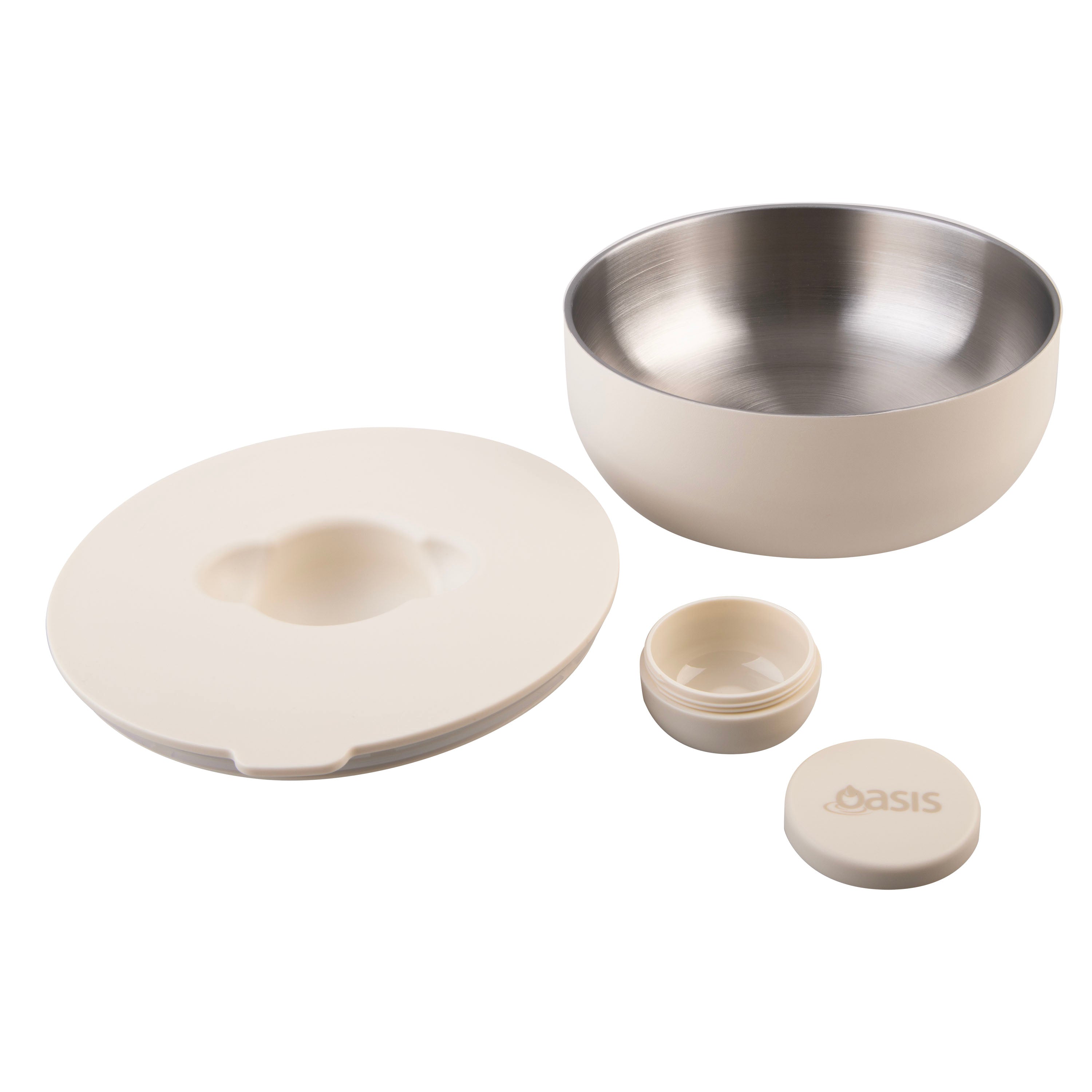 Oasis Stainless Steel Double Wall Fresh-N-Go Lunch Bowl 950ml - Alabaster