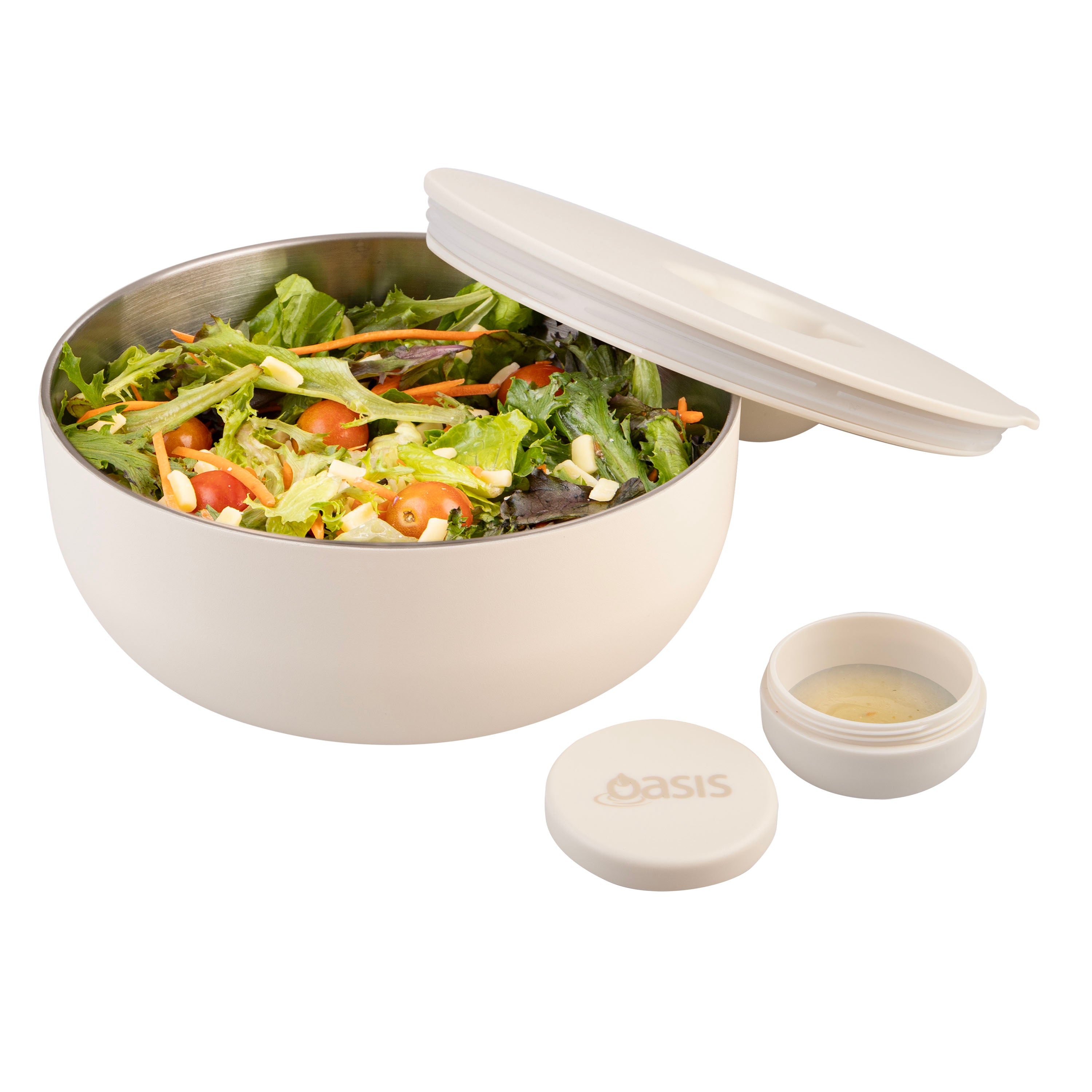 Oasis Stainless Steel Double Wall Fresh-N-Go Lunch Bowl 950ml - Alabaster