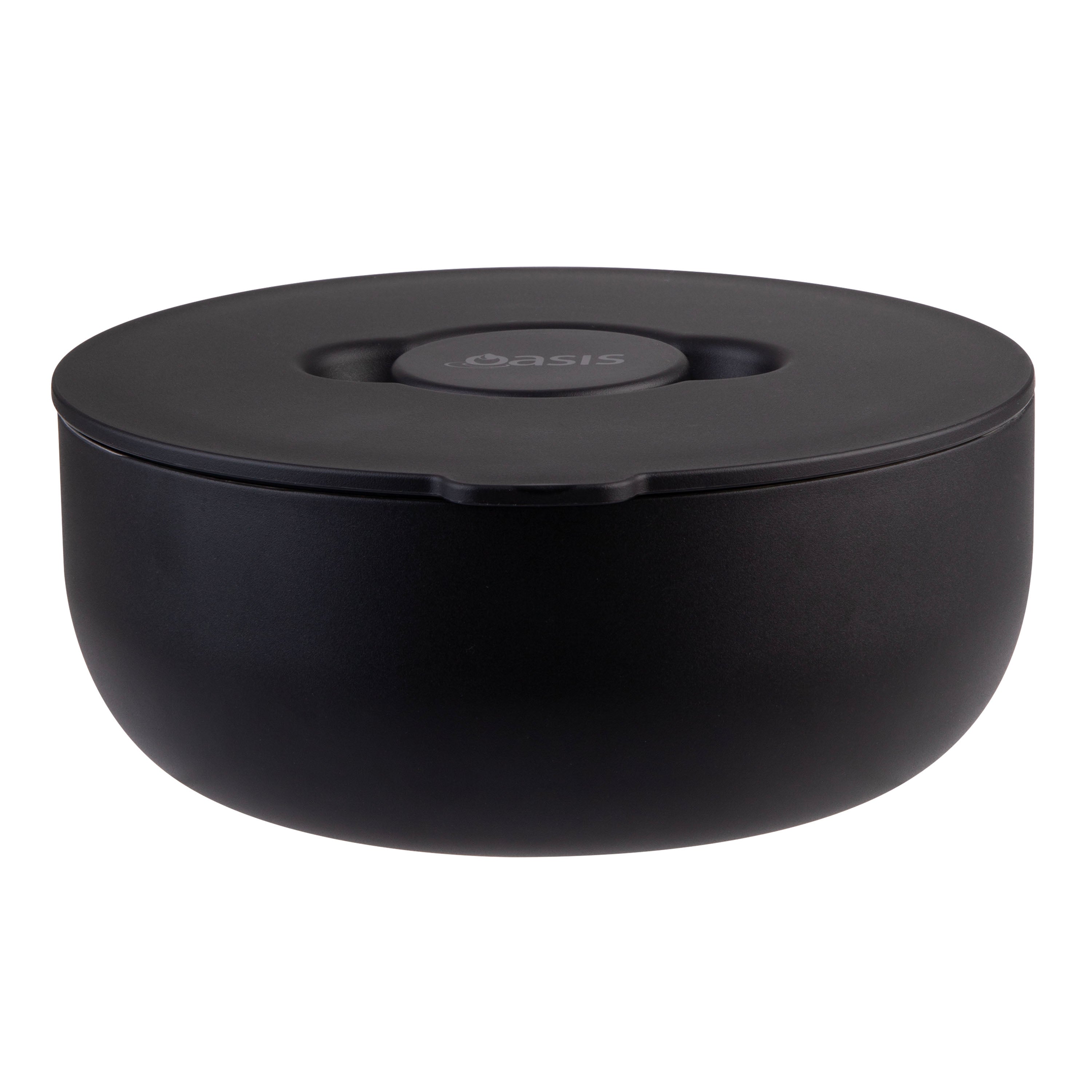 Oasis Stainless Steel Double Wall Fresh-N-Go Lunch Bowl 950ml - Black