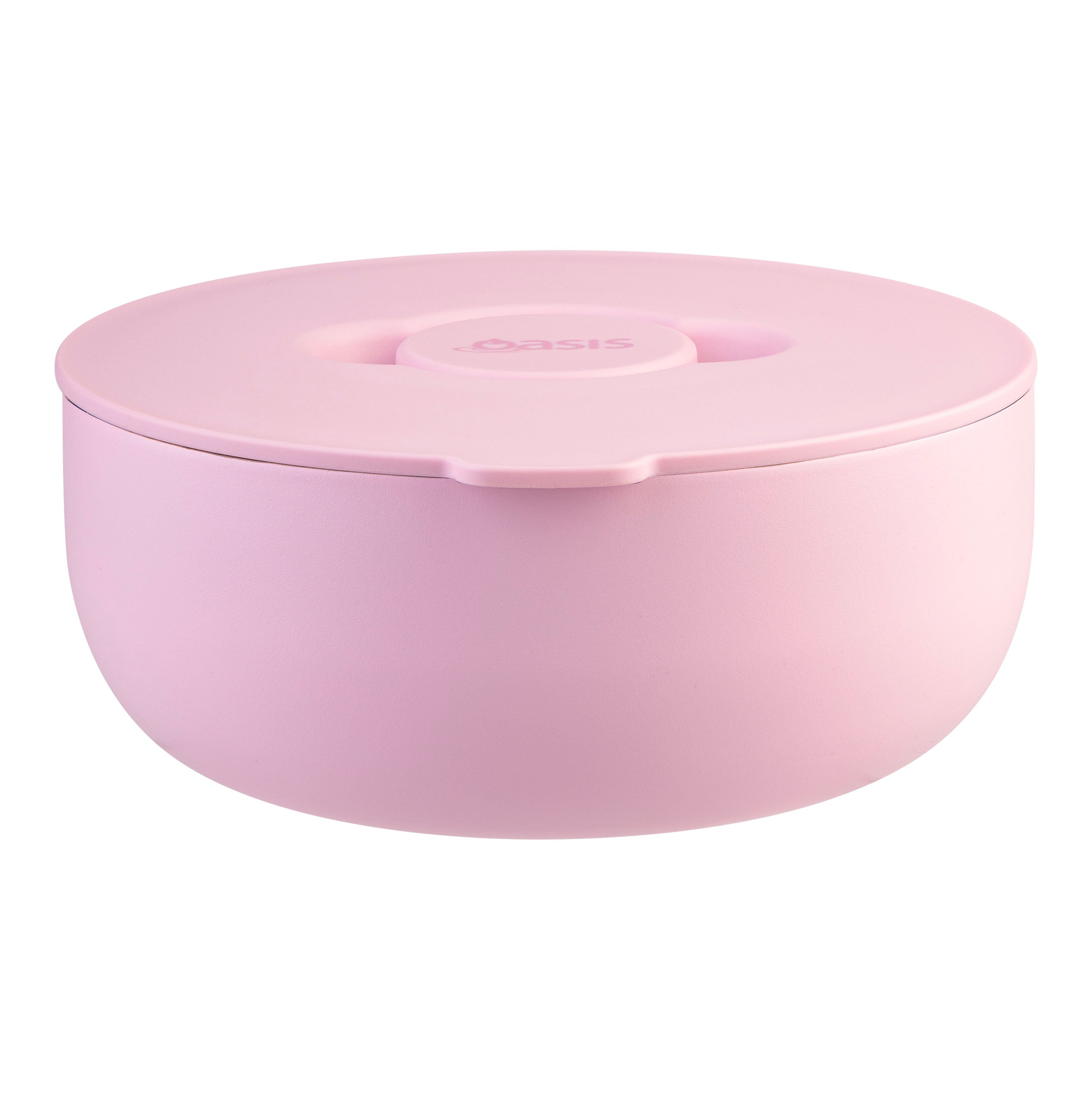 Oasis Stainless Steel Double Wall Fresh-N-Go Lunch Bowl 950ml - Pink Lemonade