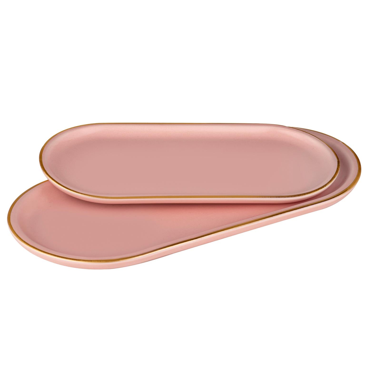 Tempa Asteria Pink 2pk Oblong Tray Set
