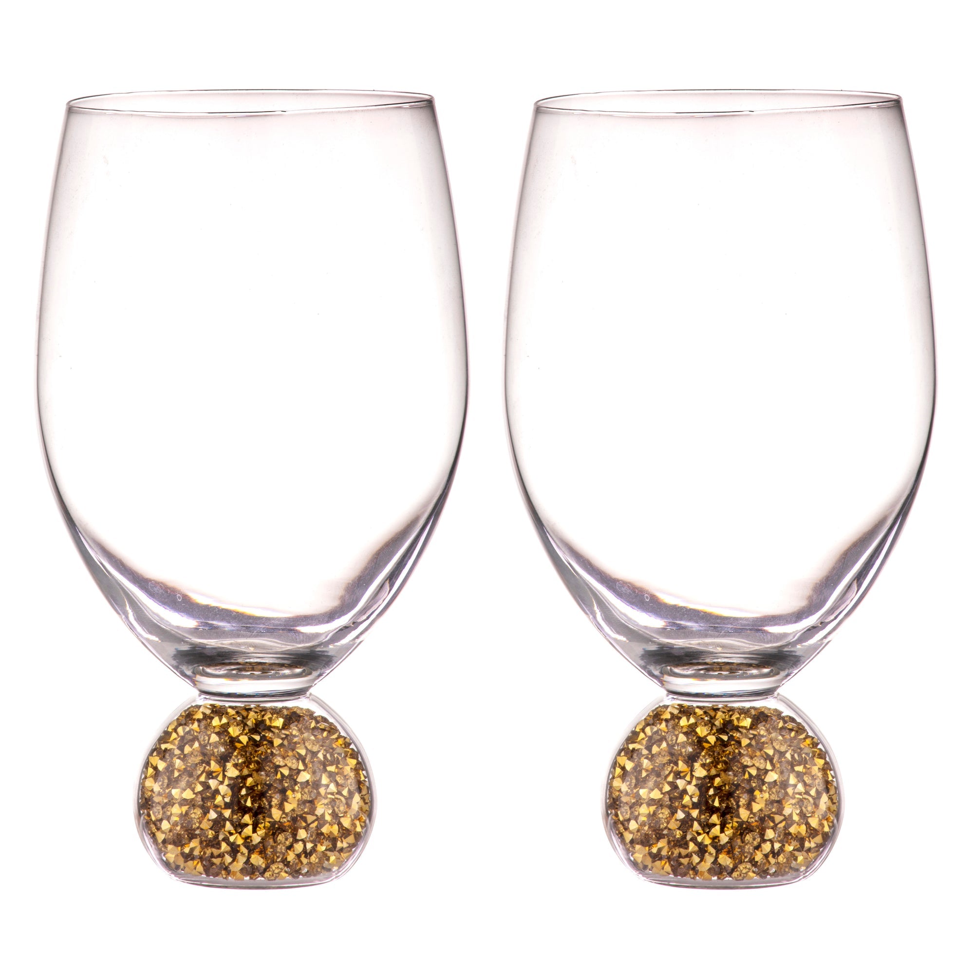 Tempa Kiara Gold 2pk Wine Glass