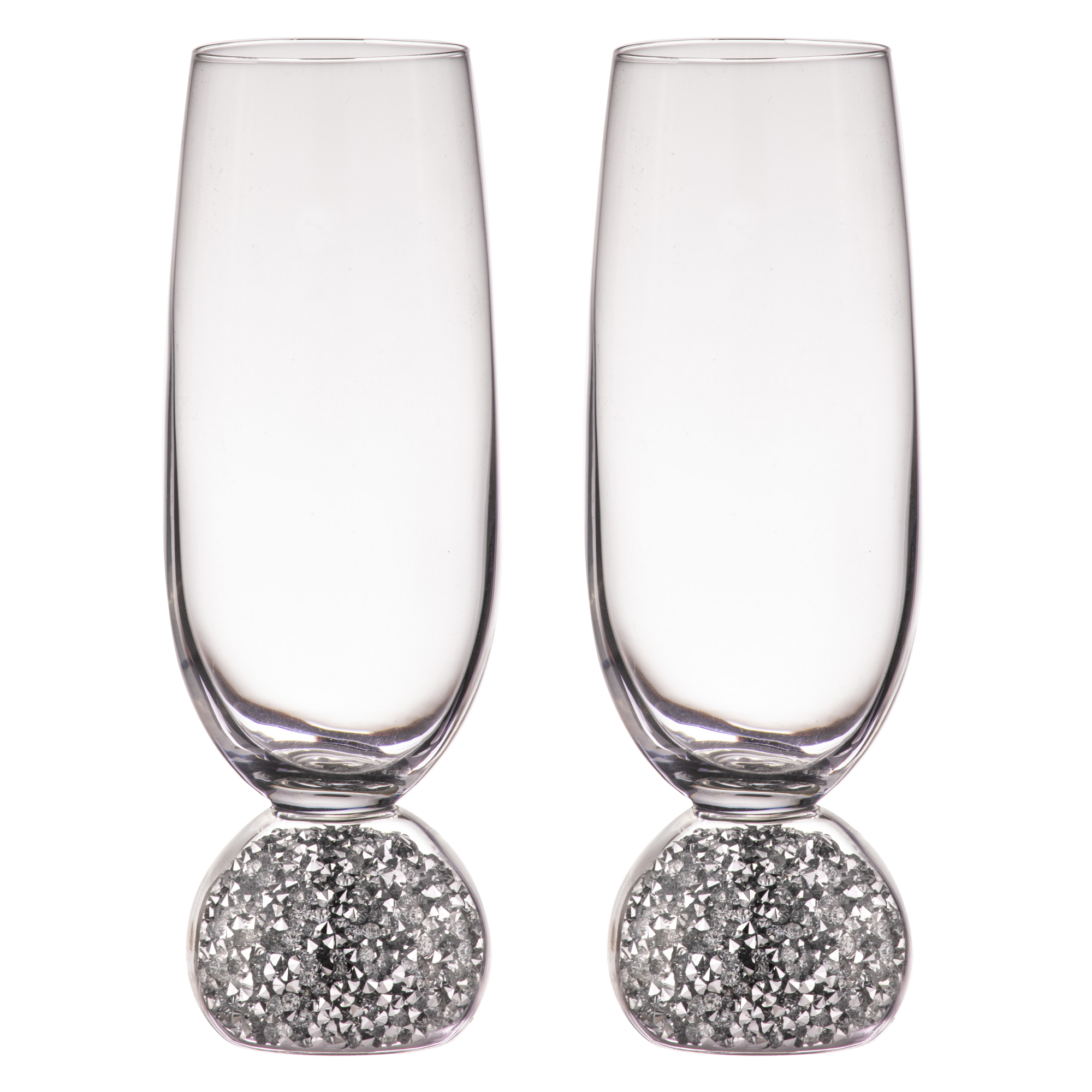 Tempa Kiara Silver 2pk Champagne Glass
