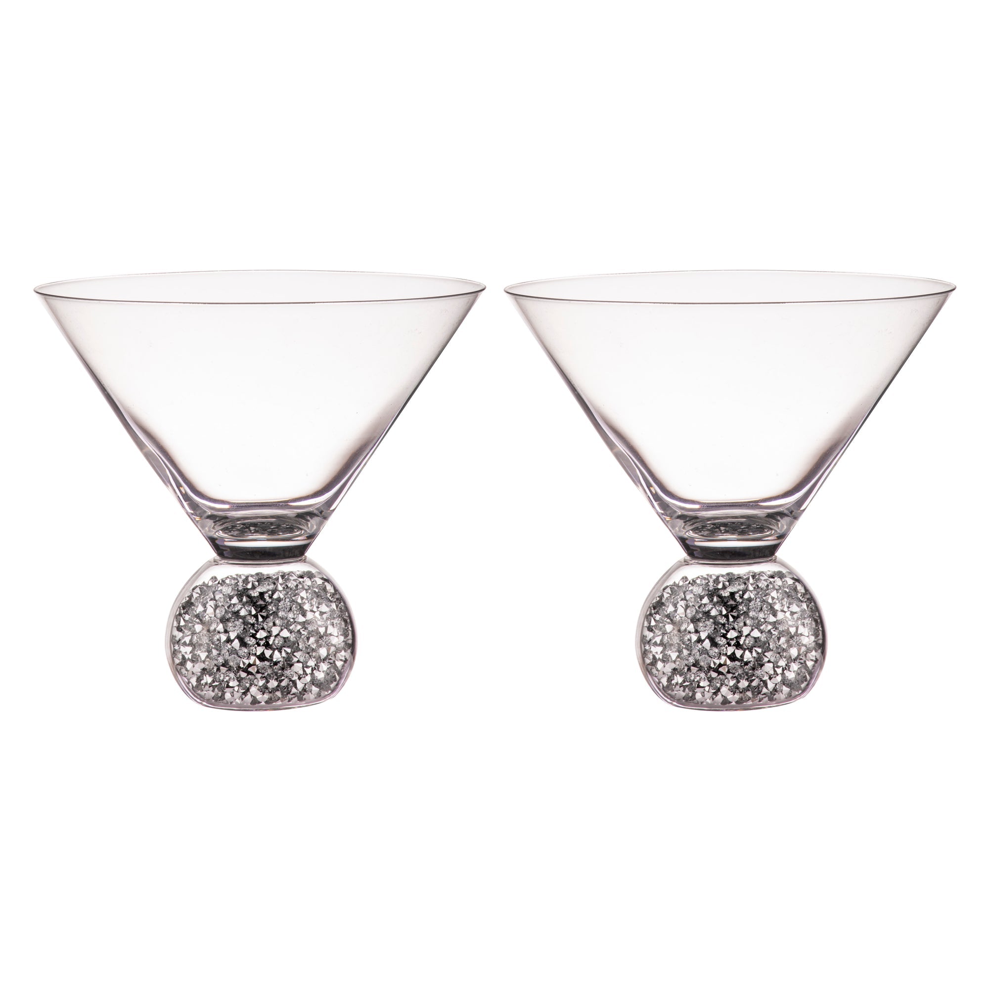 Tempa Kiara Silver 2pk Martini Glass
