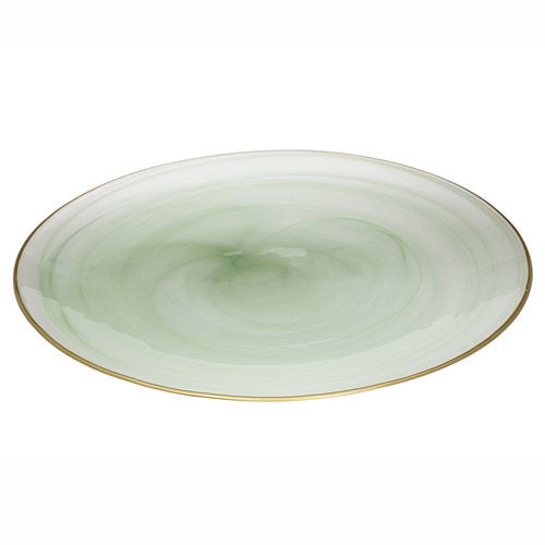 Tempa Ismay Green Large Round Platter