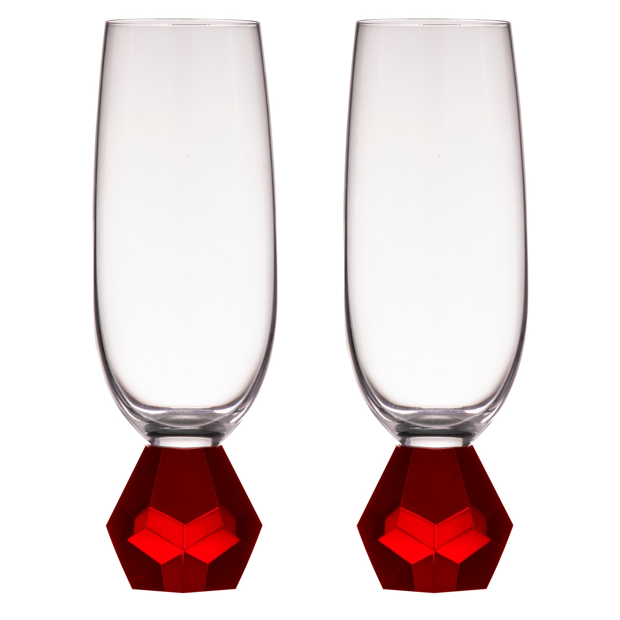 Tempa Zhara Ruby 2pk Champagne Glass