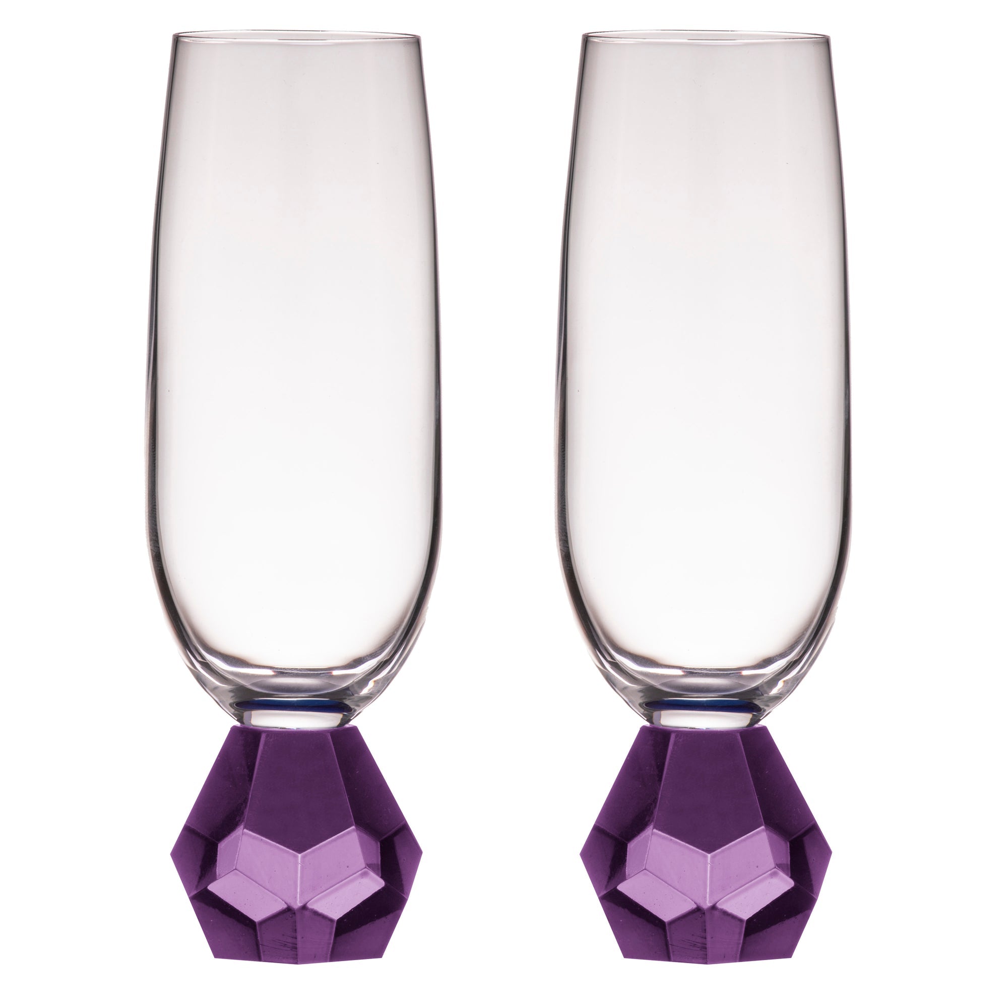 Tempa Zhara Amethyst 2pk Champagne Glass