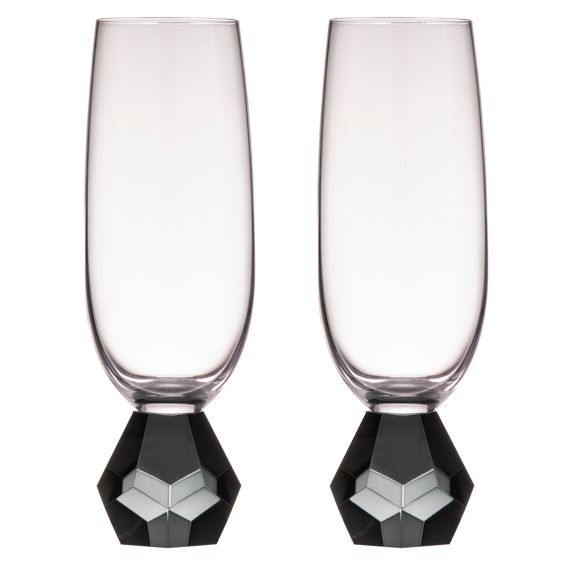 Tempa Zhara Onyx 2pk Champagne Glass