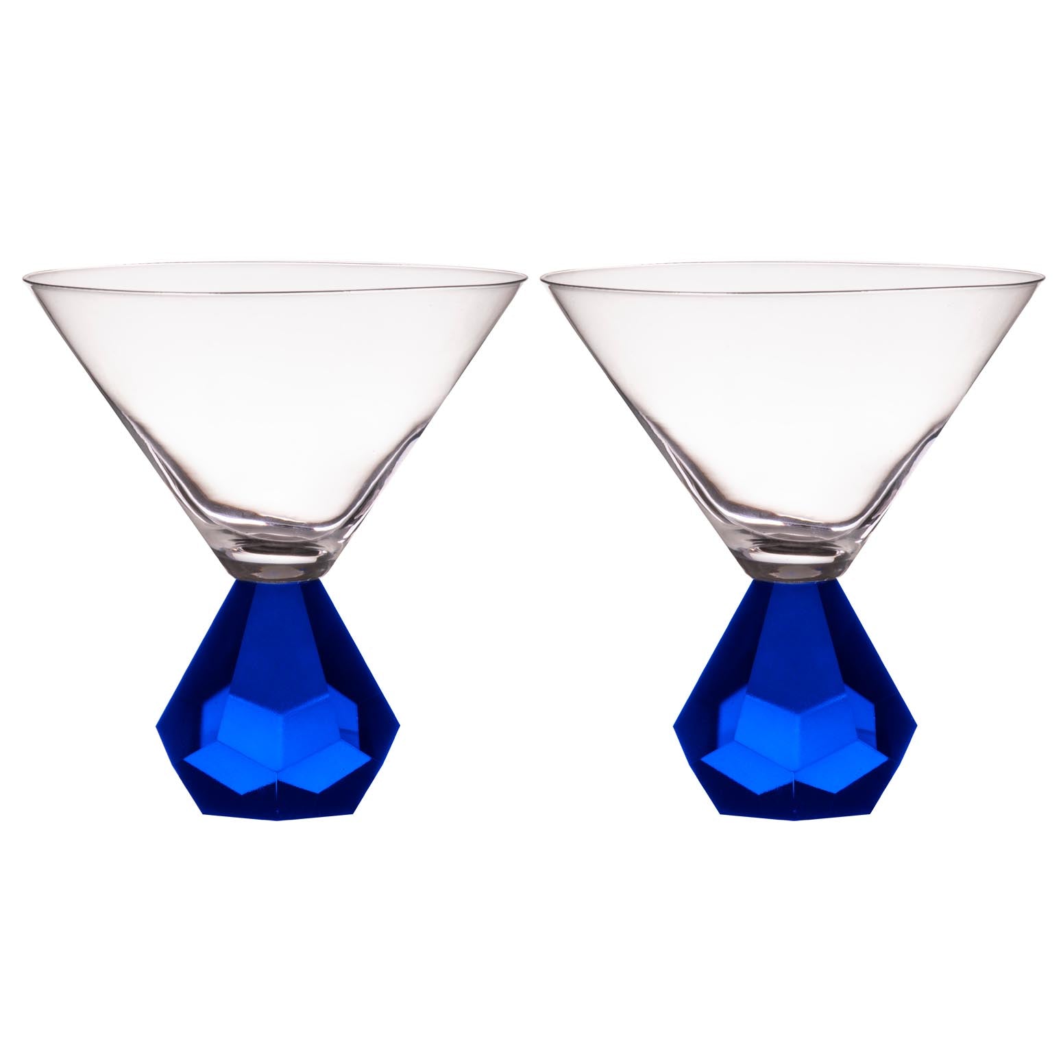Tempa Zhara Sapphire 2pk Martini Glass