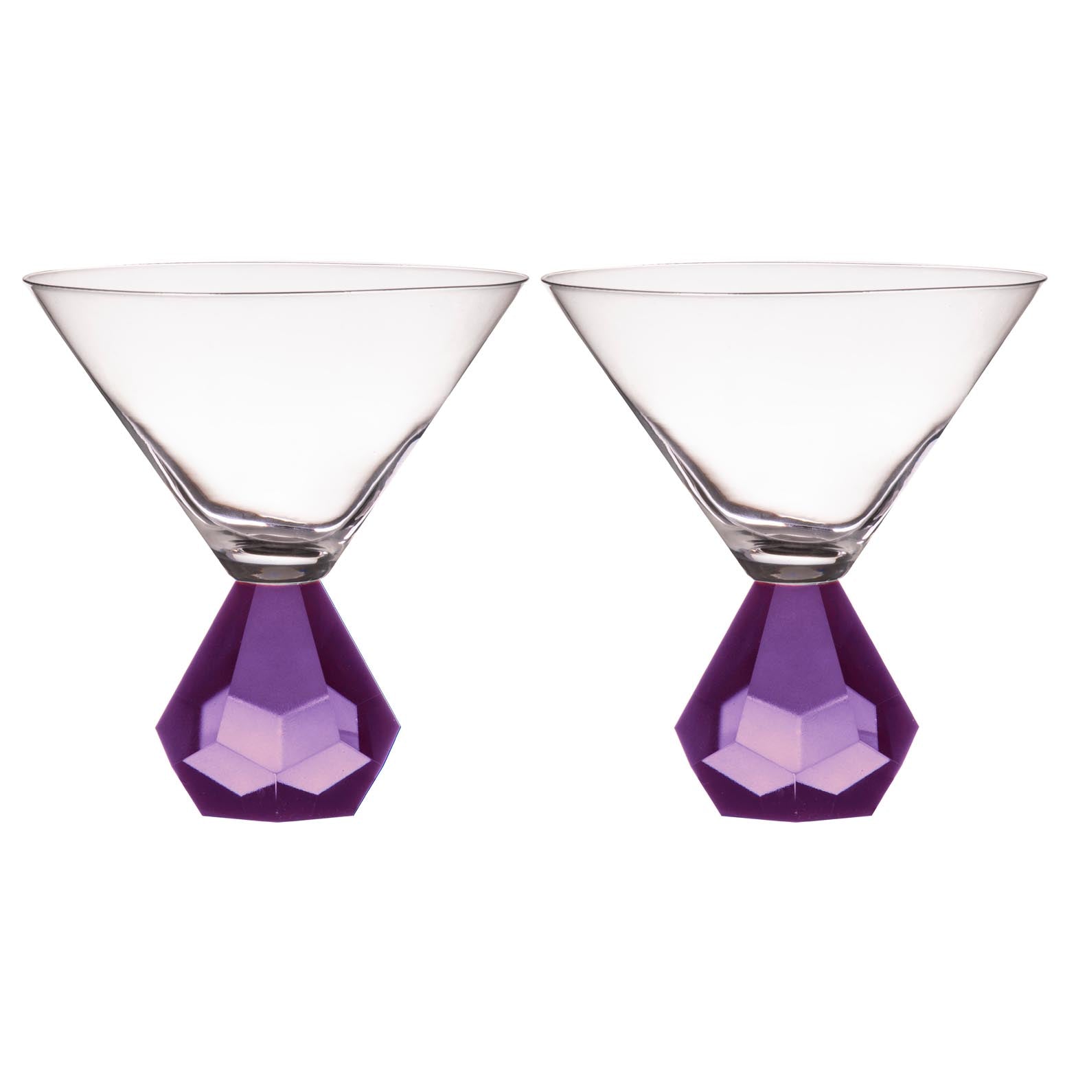 Tempa Zhara Amethyst 2pk Martini Glass