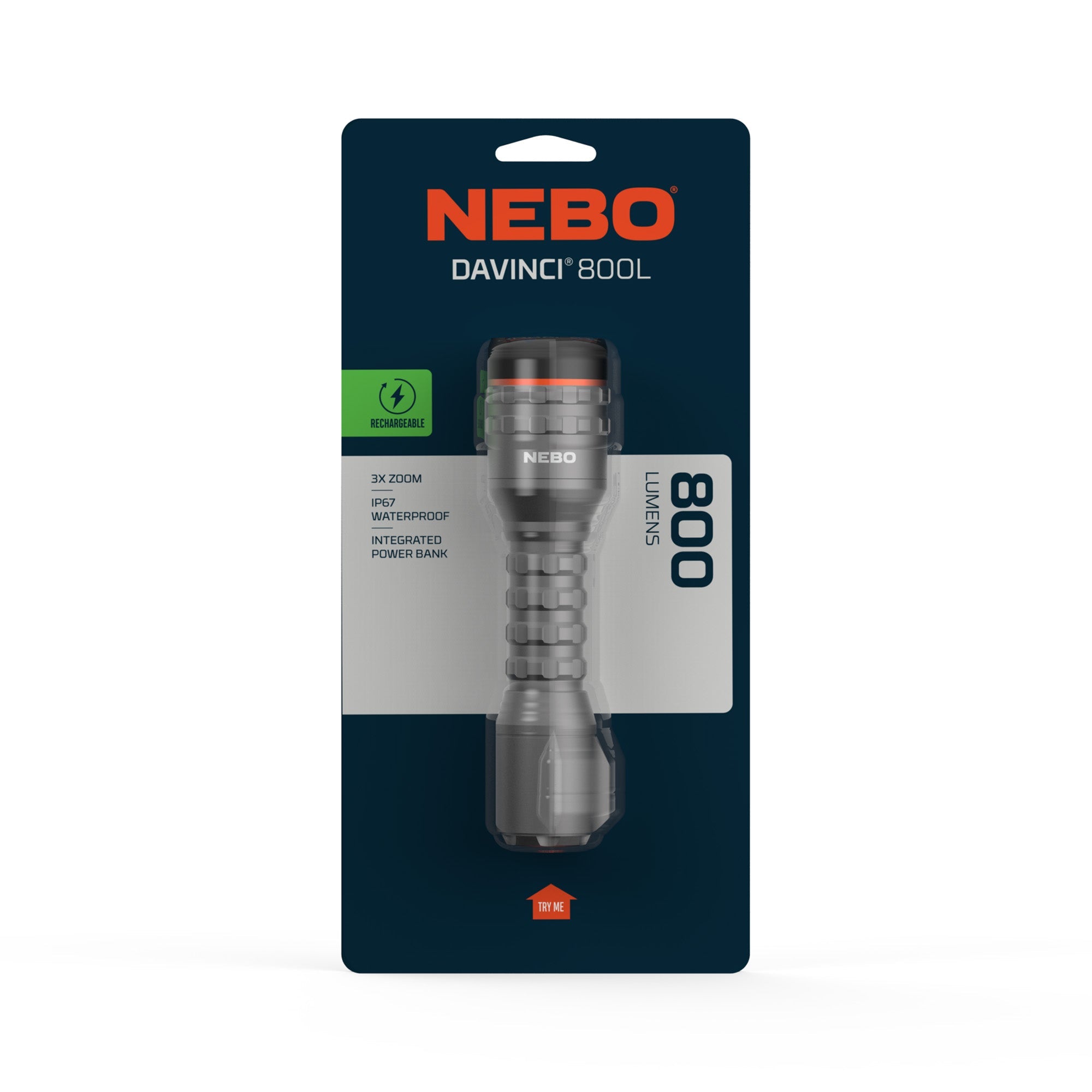 Nebo Davinci 800 Rechargeable Flashlight and Power Bank