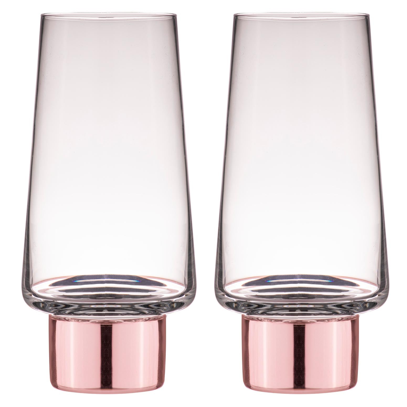 Tempa Aurora Clear Rose 2pk Highball Tumbler