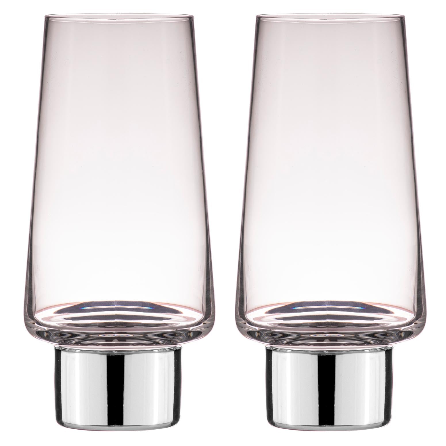 Tempa Aurora Clear Silver 2pk Highball Tumbler