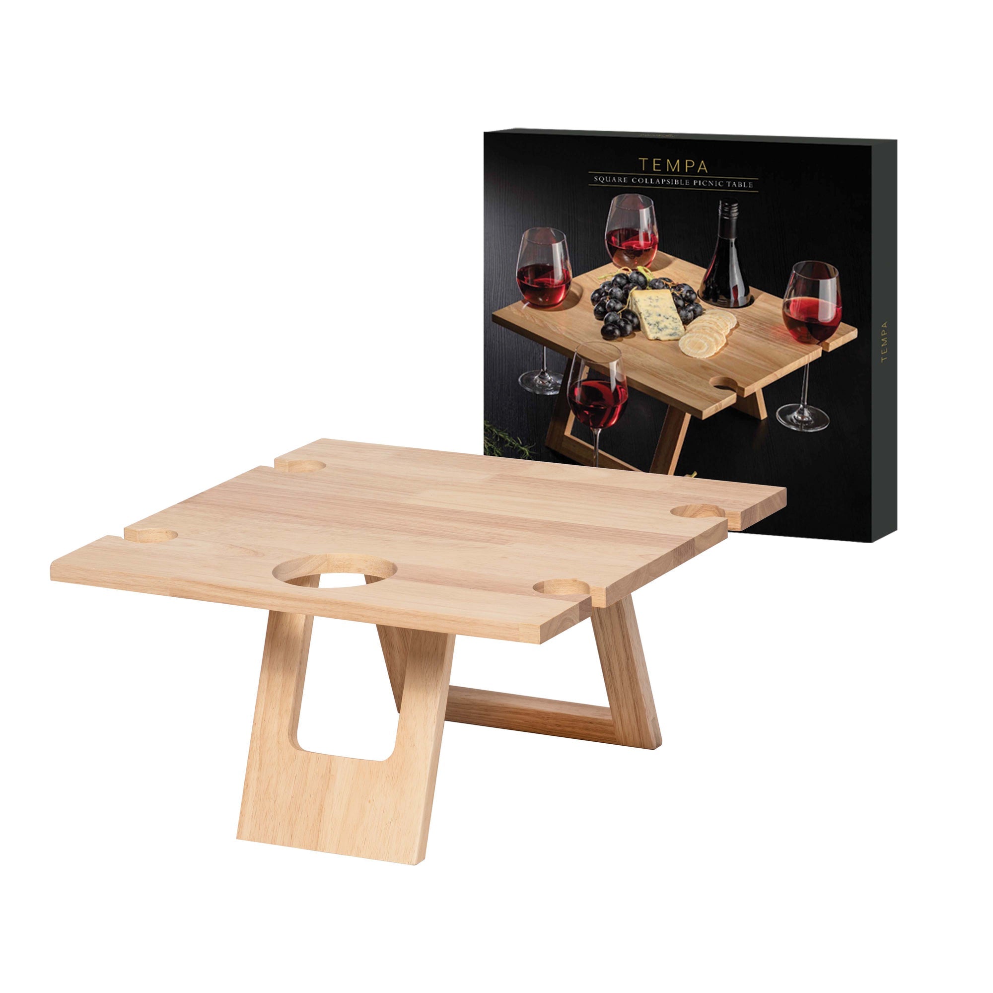 Tempa Fromagerie Square Collapsible Picnic Table
