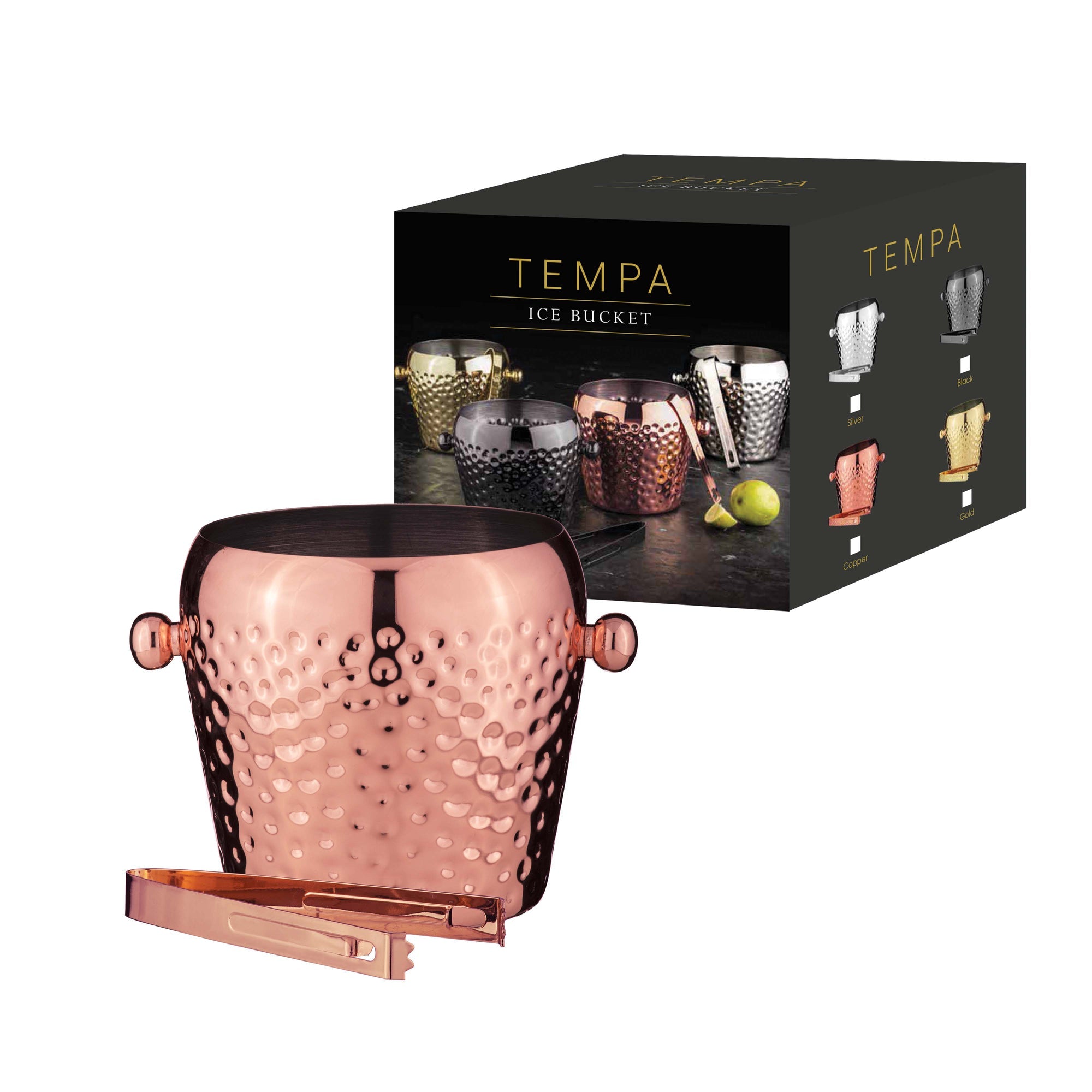 Tempa Spencer Hammered Copper Ice Bucket