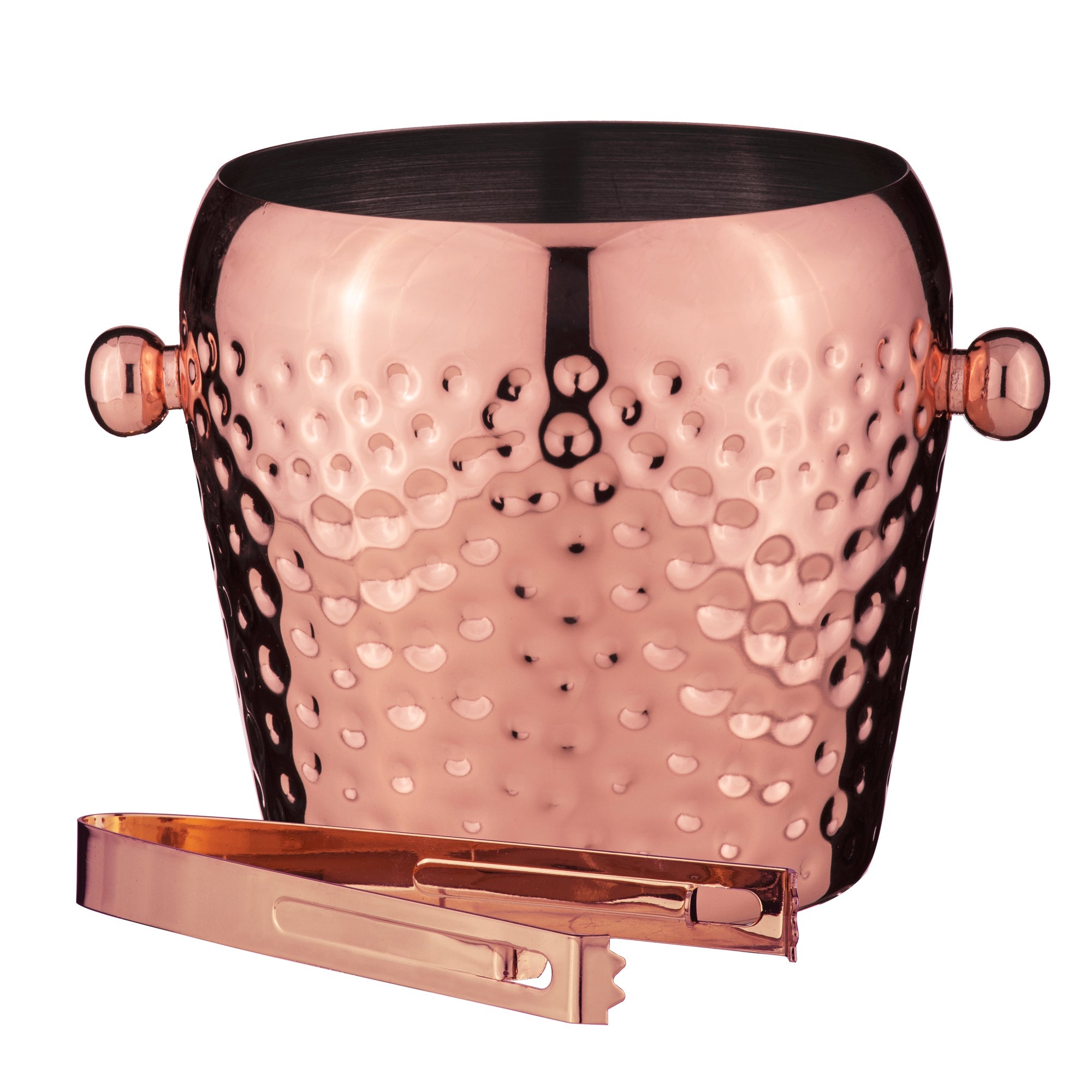 Tempa Spencer Hammered Copper Ice Bucket