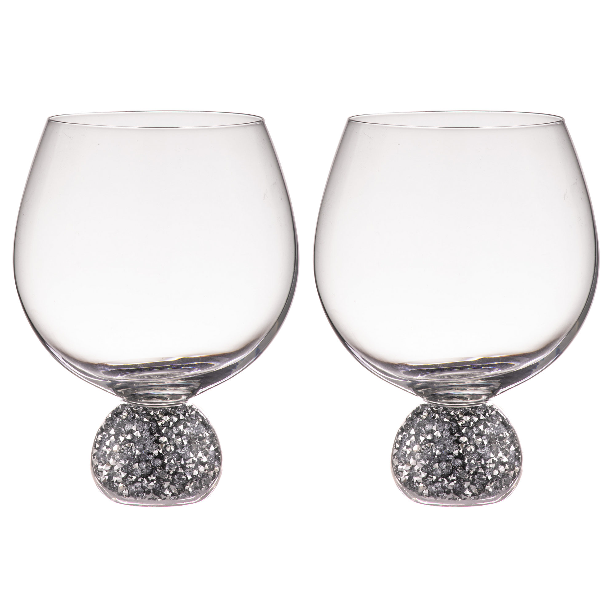 Tempa Kiara Silver 2pk Gin Glass