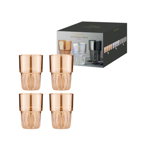 Tempa Skye Gold 4pk Highball Tumbler