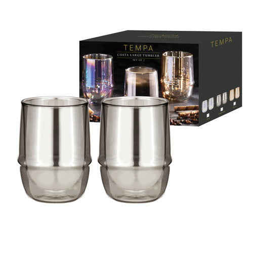 Tempa Costa Charcoal Large 2pk Tumbler