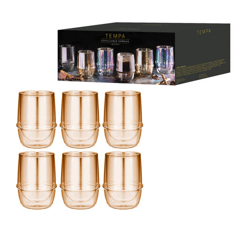 Tempa Costa Gold Large 6pk Tumbler