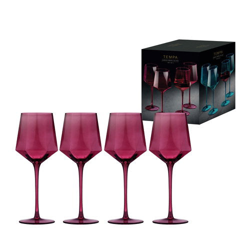 Tempa Jaxon Plum 4pk Wine Glass