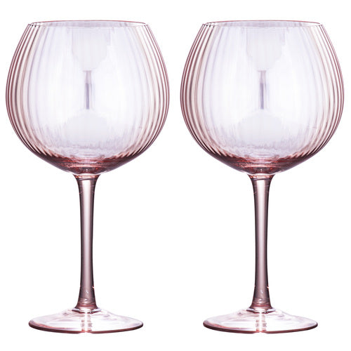 Tempa Thalia Pink Quartz 2pk Gin Glass