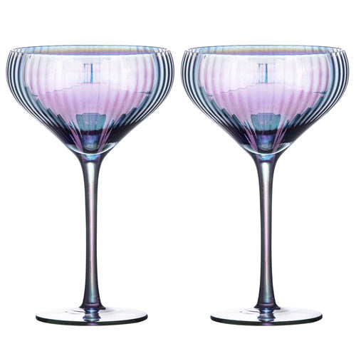 Tempa Thalia Black Pearl 2pk Cocktail Glass