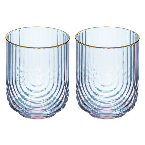 Tempa Florence Tranquil Blue 2pk Lowball Tumbler