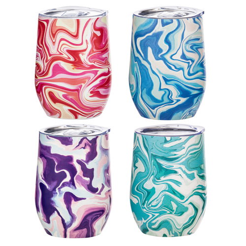 Porta by Ladelle Summer Swirl SS Wine Tumbler