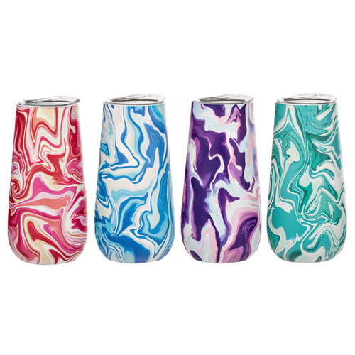 Porta by Ladelle Summer Swirl SS Champagne Tumbler