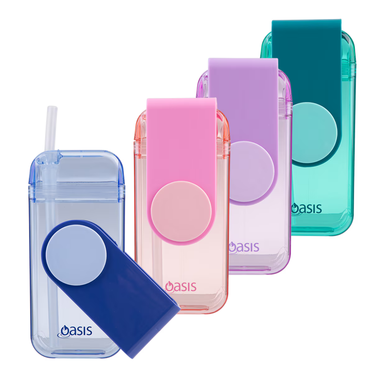 Oasis Kid's Tritan Juice Box with Straw 300ml - Lavender