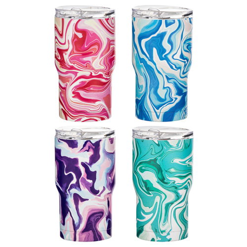 Porta by Ladelle Summer Swirl SS Travel Mug